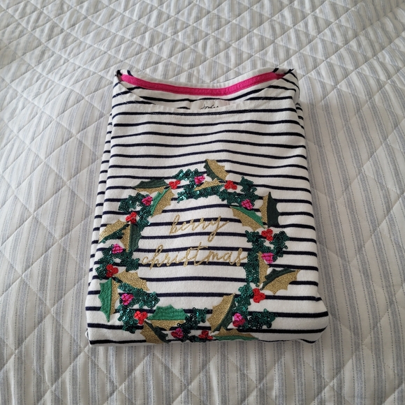 Joules Sequin Wreath Top - Picture 7 of 10